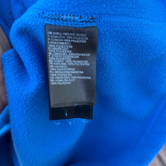 The North Face Men's Vibrant Blue Fleece Jacket - Picture 5 of 10